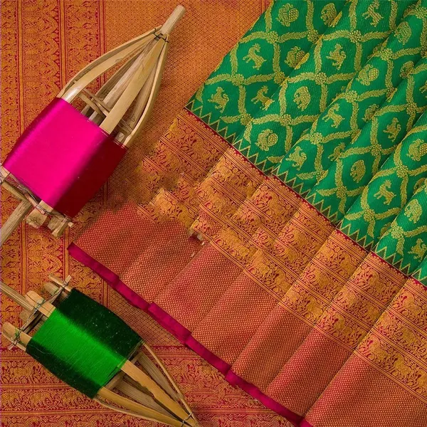 GREEN_PURE_BANARASI_SAREE